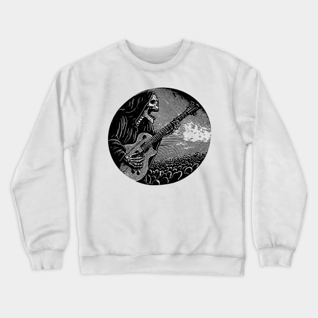 Death guitar Crewneck Sweatshirt by LastViewGallery